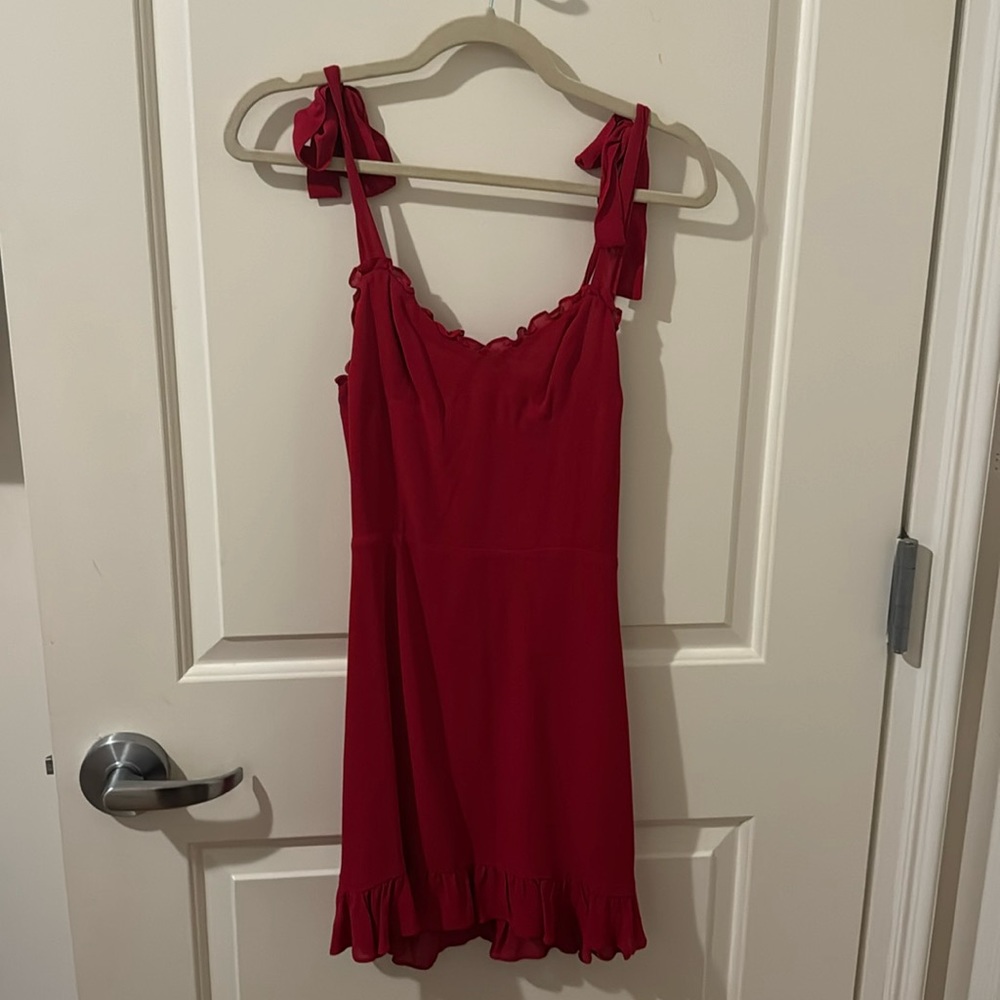Reformation red dress